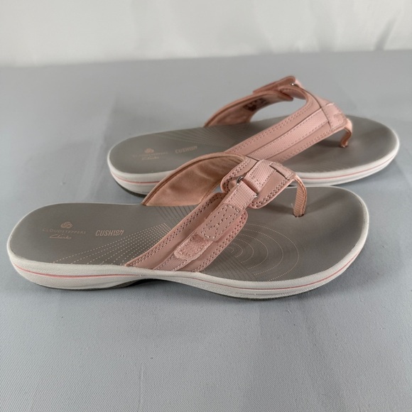 Cloudsteppers by Clarks Pink and Gray Casual Sandals - Picture 4 of 9